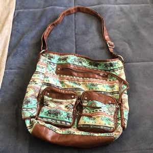 Elephant Print Shoulder Bag